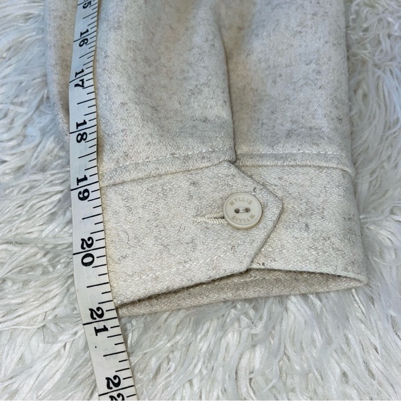 Rare WYLLIS Clothing Heathered Cream Cropped Wool Zanzi Pilot Jacket MEDIUM - Picture 12 of 14
